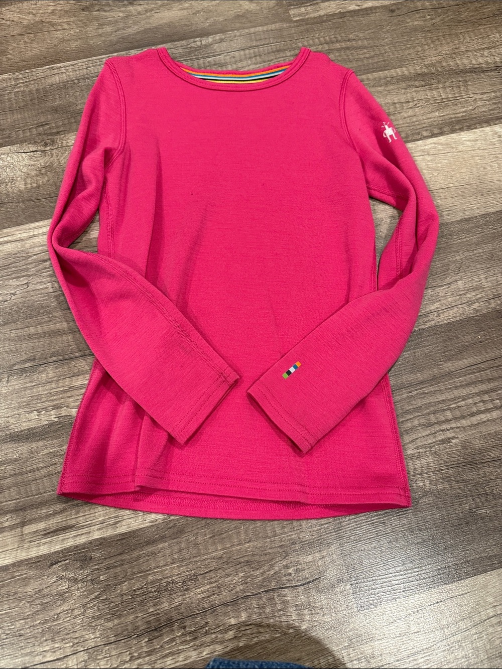 Smartwool Girls' Bright Pink Long-Sleeve Tee